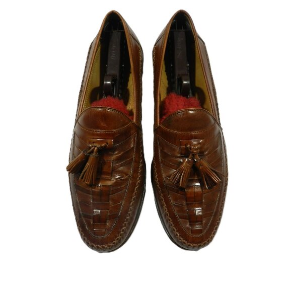 Johnston & Murphy 15 2290 Leather Loafers with Tassels, Italy - Picture 1 of 5